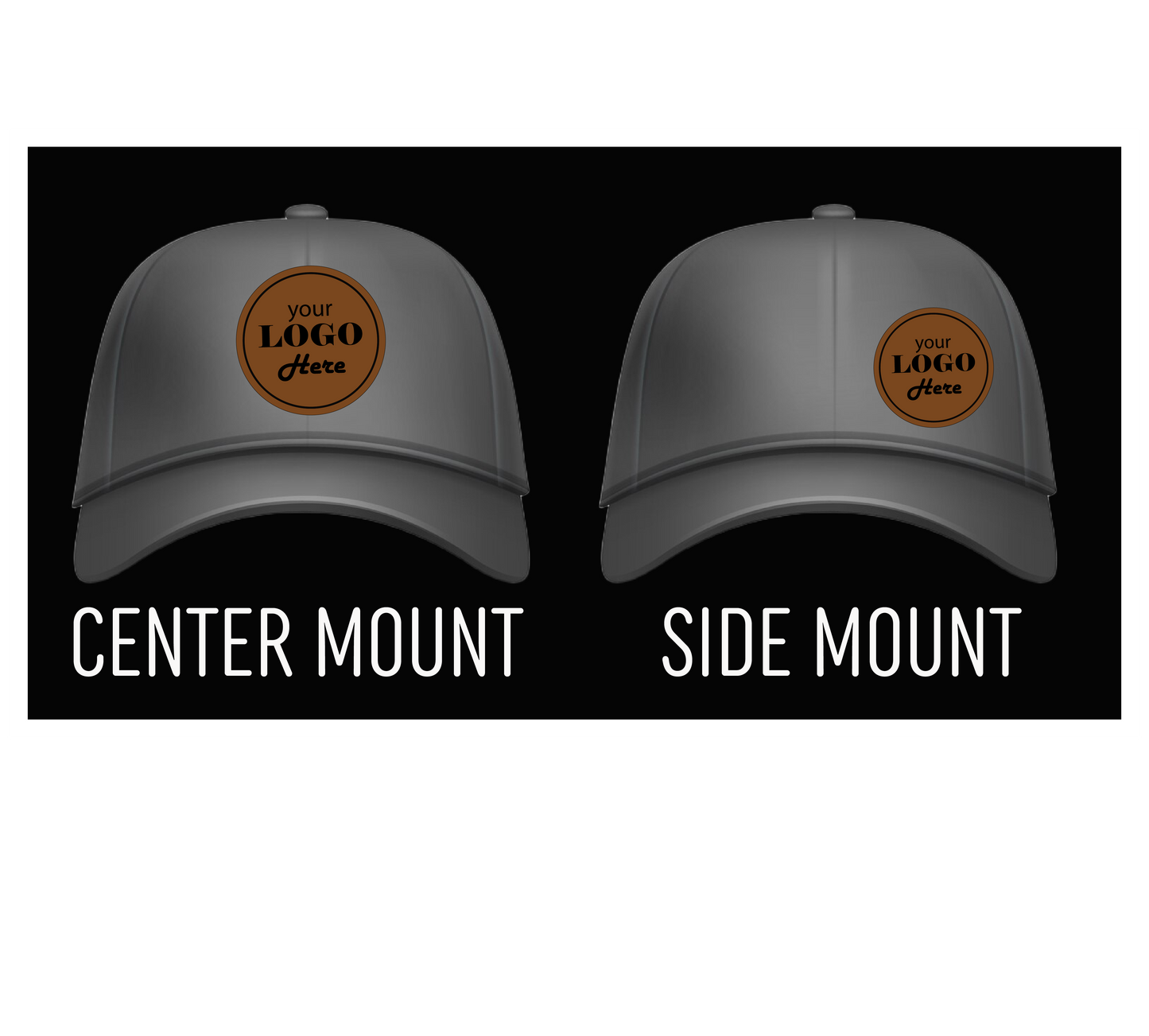 Youth Custom Leather Patch Hats