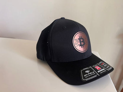 Bitcoin Metallic Copper Patch Hat Athletic Waterproof R-flex Richardson 632