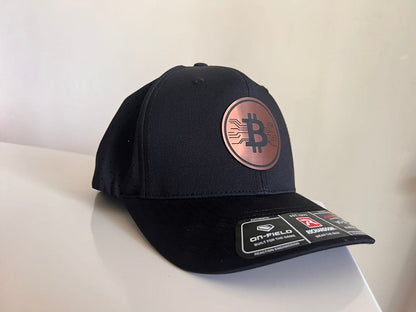 Bitcoin Metallic Copper Patch Hat Athletic Waterproof R-flex Richardson 632